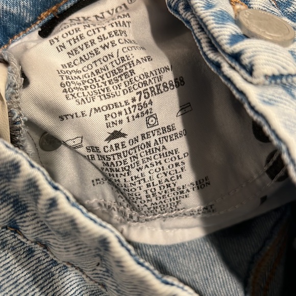 BLANK NYC Hi Rise Five Pocket Vegan Leather Fringe Cut Off Shorts - Picture 10 of 10